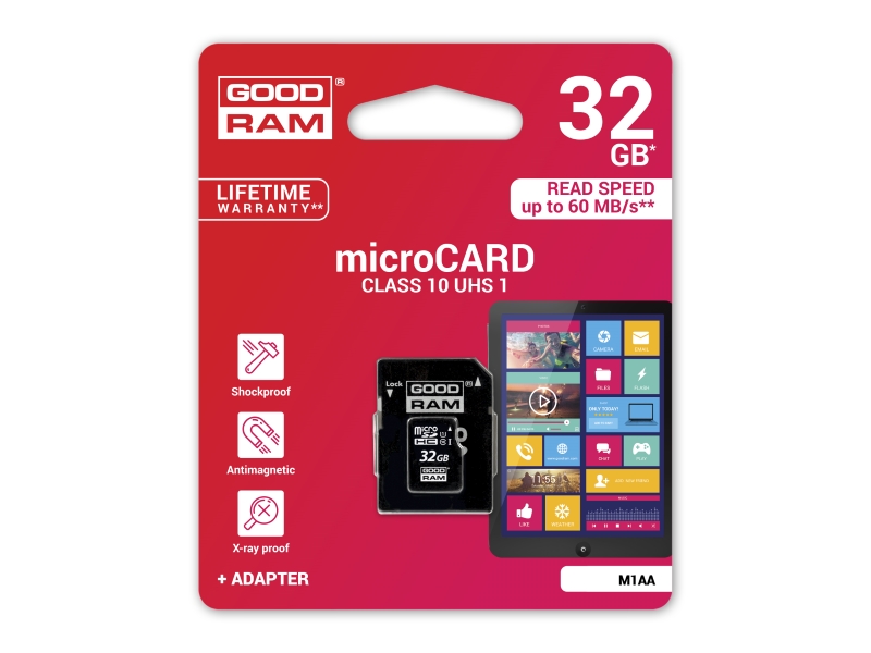 Memorijska kartica GoodRam microSD 32GB + ad. cl.10 UHS1 R60 - AKCIJA