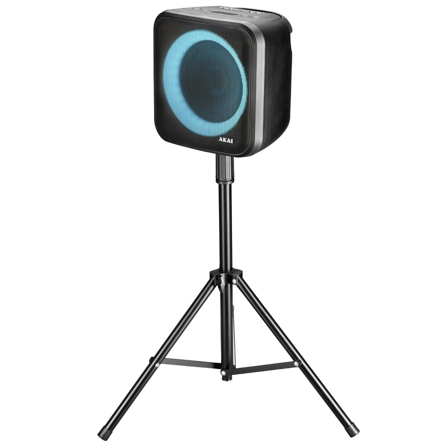 AKAI karaoke 20W, FM, BT, USB, stalak, LED svjeta, baterija, �. mikrofon ABTS-S6