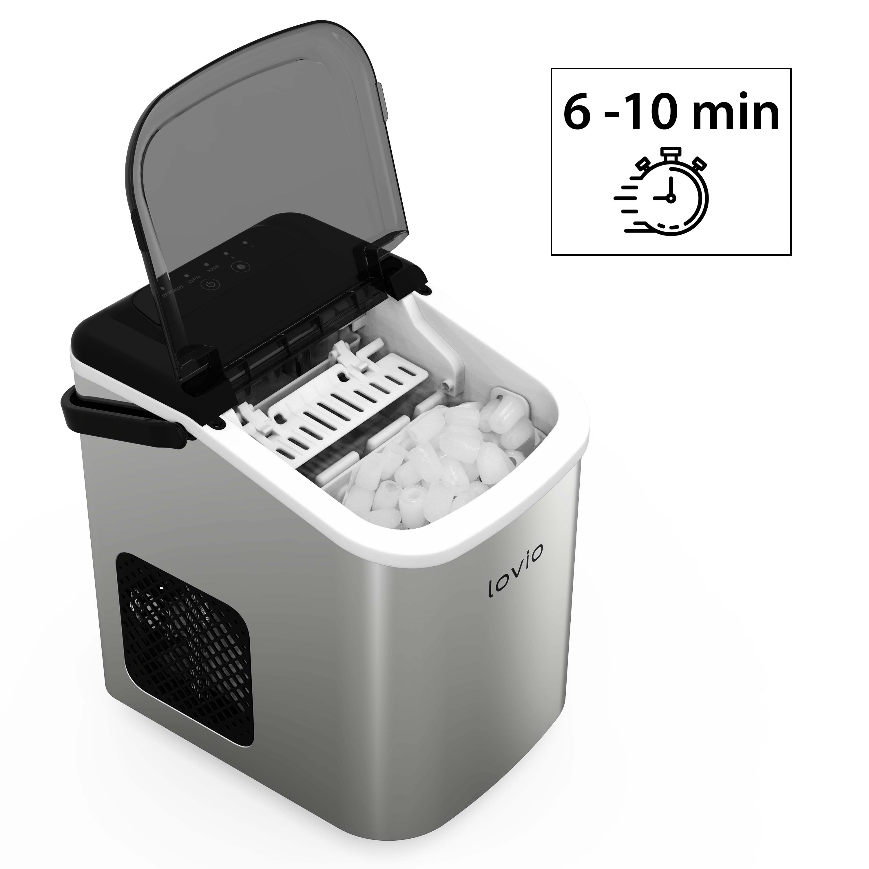 LOVIO ledomat brzi za led Crystal Ice 10l LVIM001SL