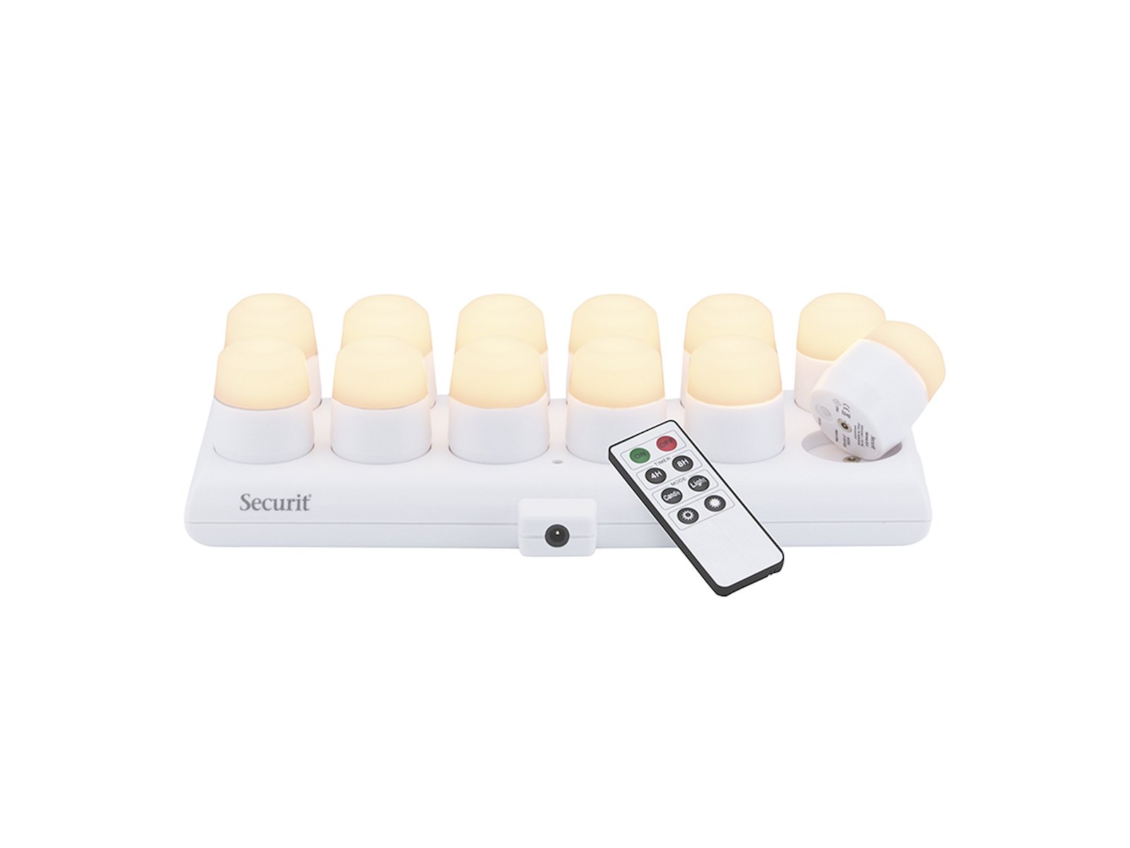 Vermes LED stolne svjetiljke 12 kom s punja�em, topla bijela - Amsterdam