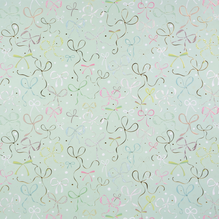 GOLDBUCH ukrasni papir 50x70 cm Ribboné mint