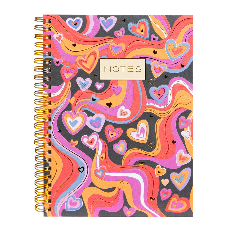 GOLDBUCH spiralna bilje�nica na crte A5 Good Vibes Hearts