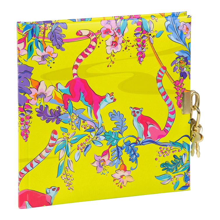 GOLDBUCH Dnevnik 17x17 cm, 96 stranica Wild Life Lemurs