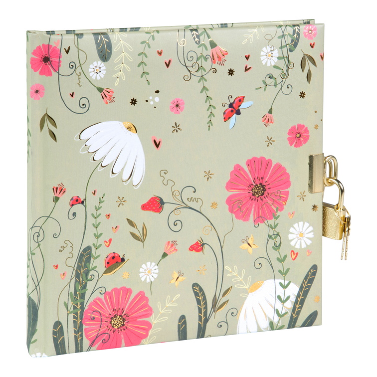 GOLDBUCH Dnevnik 17x17 cm, 96 stranica Secret Garden Time To Bloom