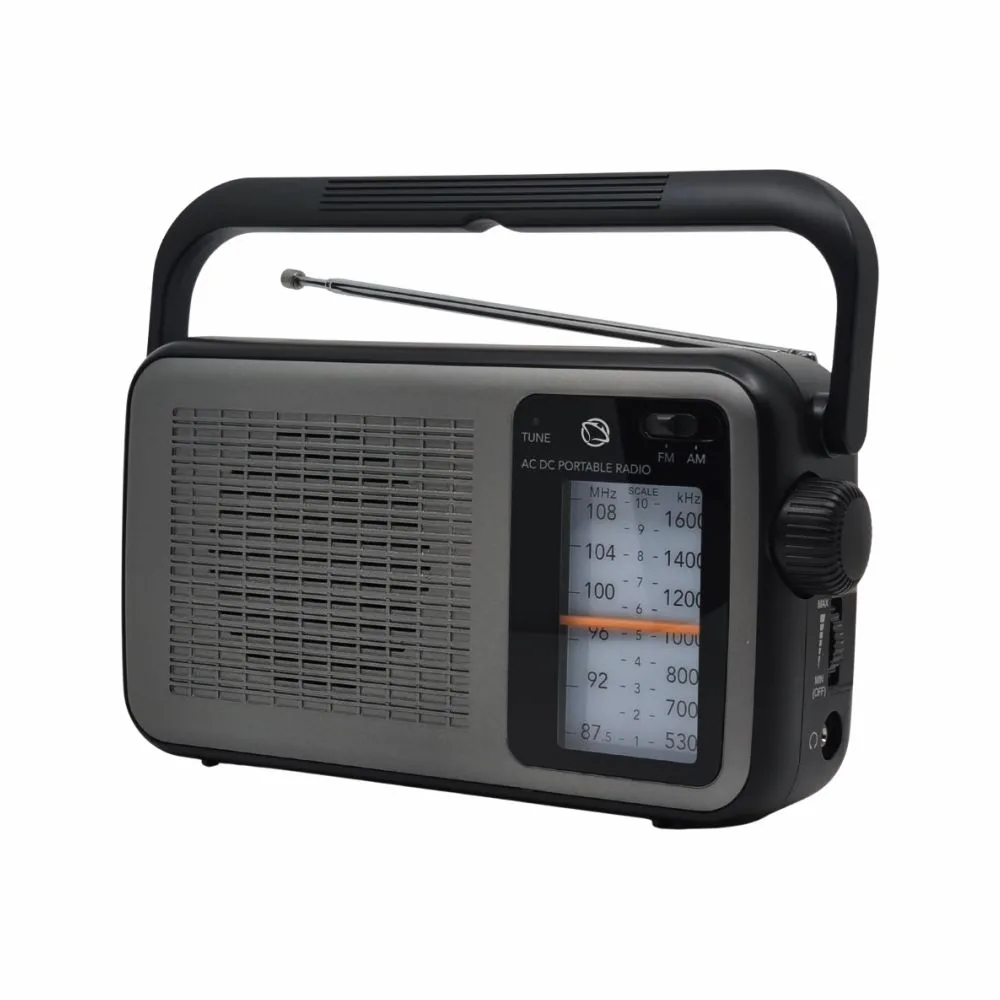 MANTA radio FM, AM analogni, teles. Antena, utor za slu�alic, San Remo crno-sivi