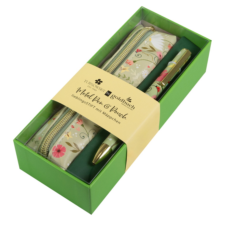 GOLDBUCH kemijska olovka sa pernicom Secret Garden sage green