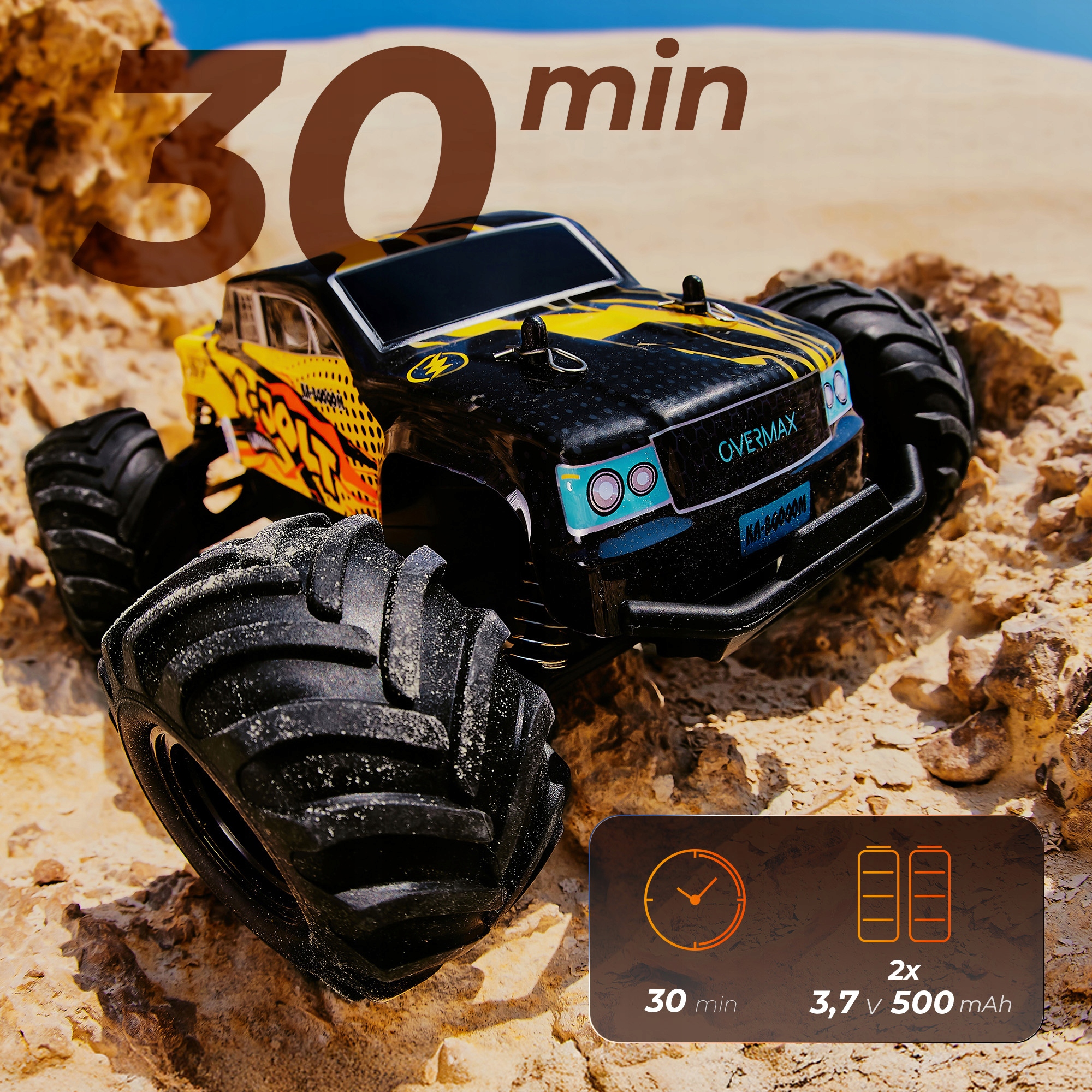 Overmax auto na daljinsko upravljanje, 20km/h, 2x baterije do 30 min, ovjes