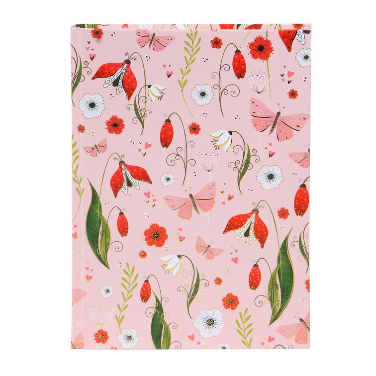 GOLDBUCH bilje�nica bez linija sa tvrdim koricama A5 Secret Garden pink!!