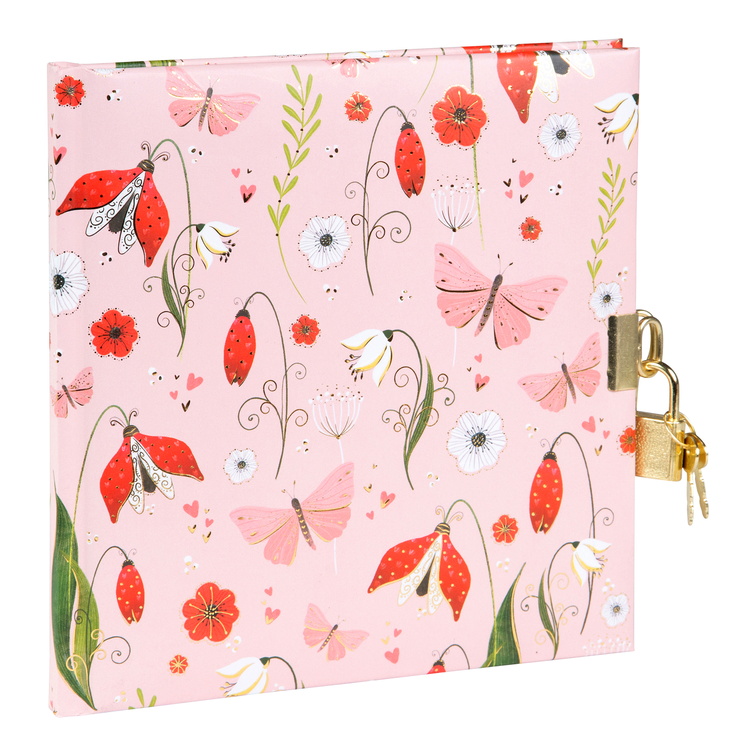 GOLDBUCH Dnevnik 17x17 cm, 96 stranica Secret Garden Pink