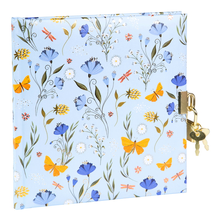 GOLDBUCH Dnevnik 17x17 cm, 96 stranica Secret Garden Blue