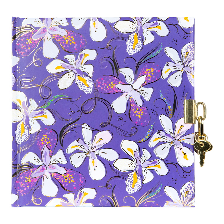 GOLDBUCH Dnevnik 17x17 cm, 96 stranica Orchid Mood purple