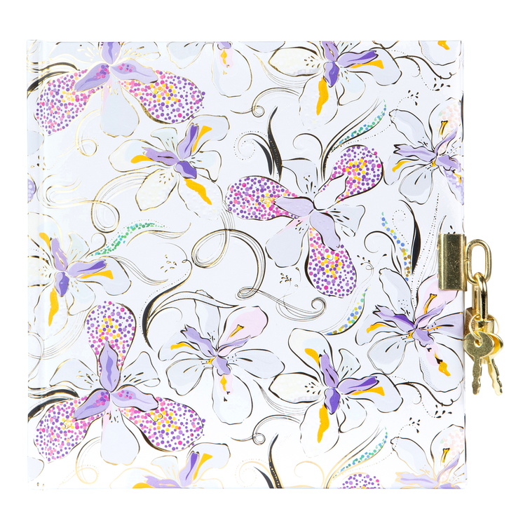 GOLDBUCH Dnevnik 17x17 cm, 96 stranica Orchid Mood white