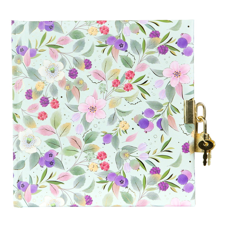 GOLDBUCH Dnevnik 17x17 cm, 96 stranica Blissful Blossom green