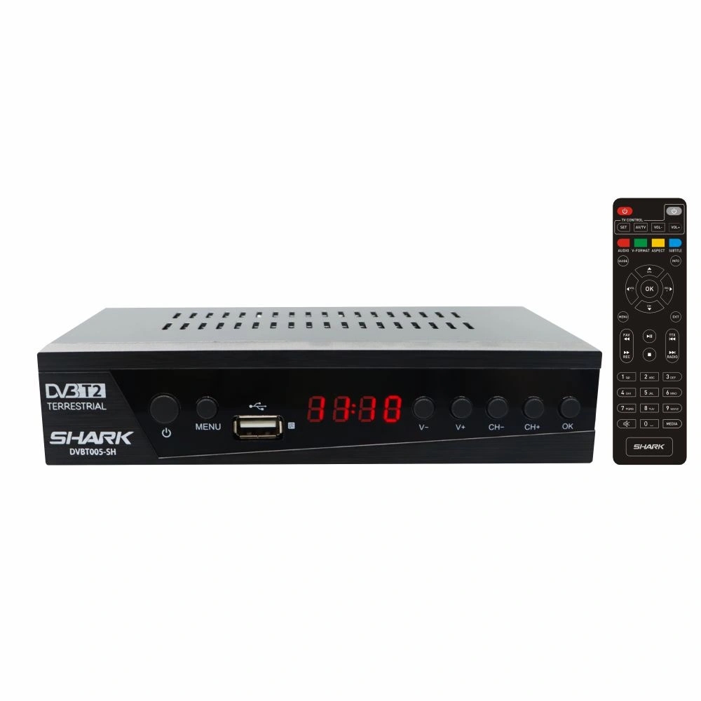 SHARK DVB-T2 prijemnik, H265, HDMI, SCART, Teletext, HR, DVBT005-SH